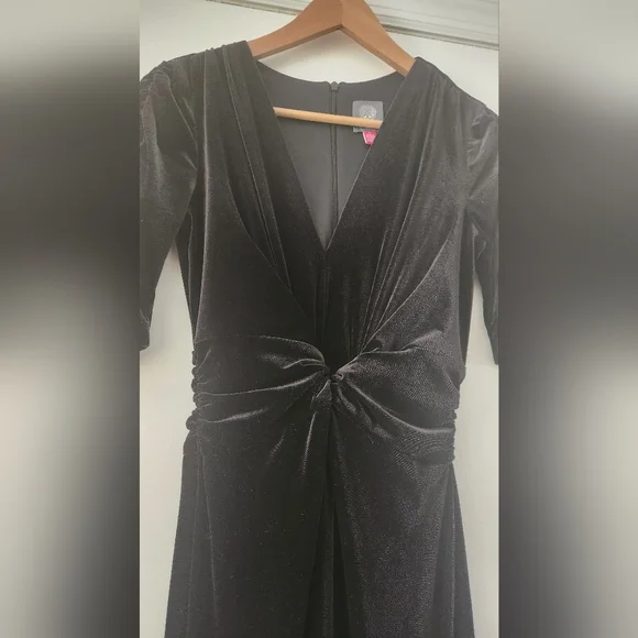 Vince Camuto Velvet Knot-Waist Jumpsuit - Picture 3 of 7